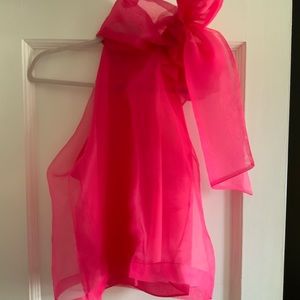 Zara Hot Pink tulle top